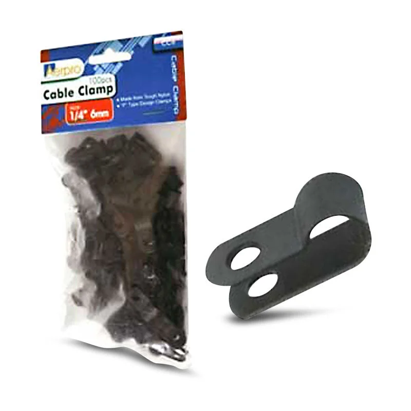 - Cat hair ball removal and hair removal creamAerpro CC6 100-Pieces 1/4" 6mm Cable Clamp Pack