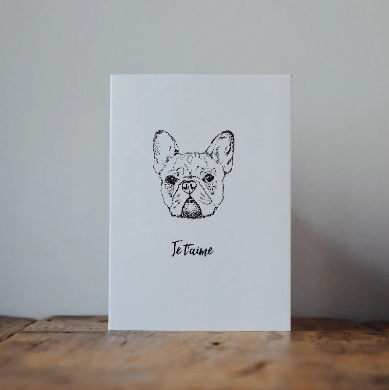 - Pet monitor with cameraFrench Bulldog Love Card