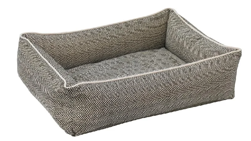  . **Dog chest harness is anti-breakaway**Bowser Herringbone Urban Lounger Bed