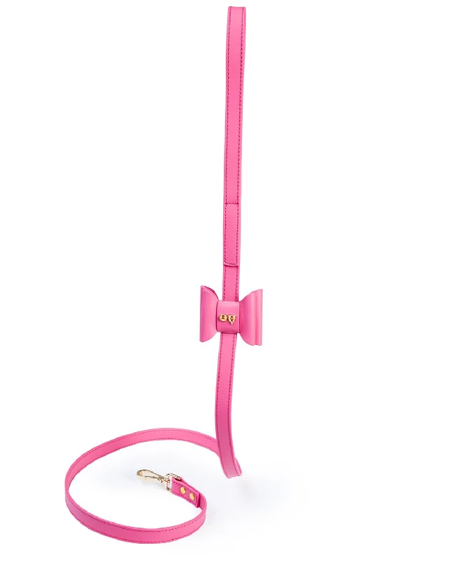  . **Pet collar with custom engraving**Metapink Bow Dog Leash
