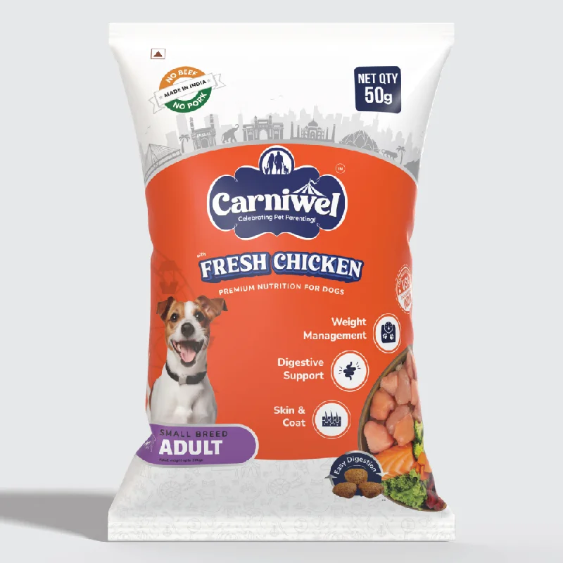 - Cat stress soothing sprayCarniwel Fresh Chicken Kibble Small Breed Adult Dog Dry Food (50g) - Cat stress soothing sprayCarniwel Fresh Chicken Kibble Small Breed Adult Dog Dry Food (50g)