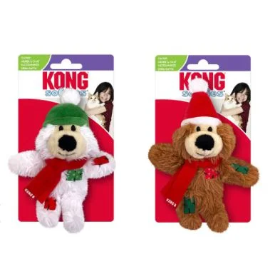 - Degradable pet feces bagKONG Holiday Softies Bear Cat Toy