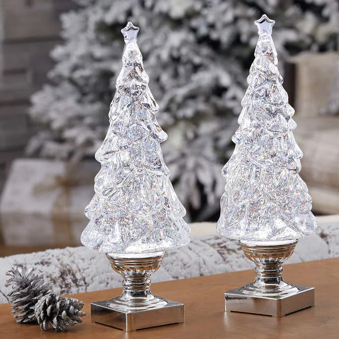 - Smart cat litter box with automatic cleaningLighted Glitter Trees - Set of 2