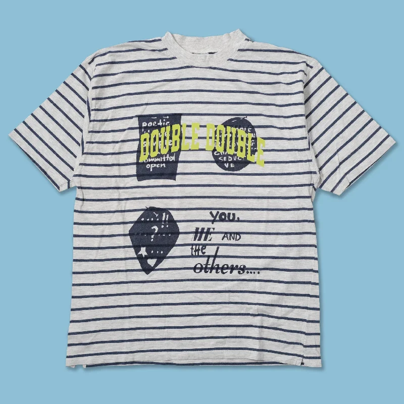 - Summer pet ice matDouble Double Striped T-Shirt Medium