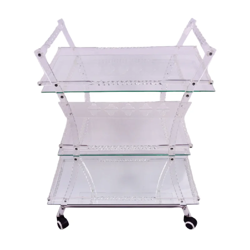 - Automatic temperature adjustment cat bedTEA TROLLEY ACRYLIC 3 SHELF (W) 12 WHITE