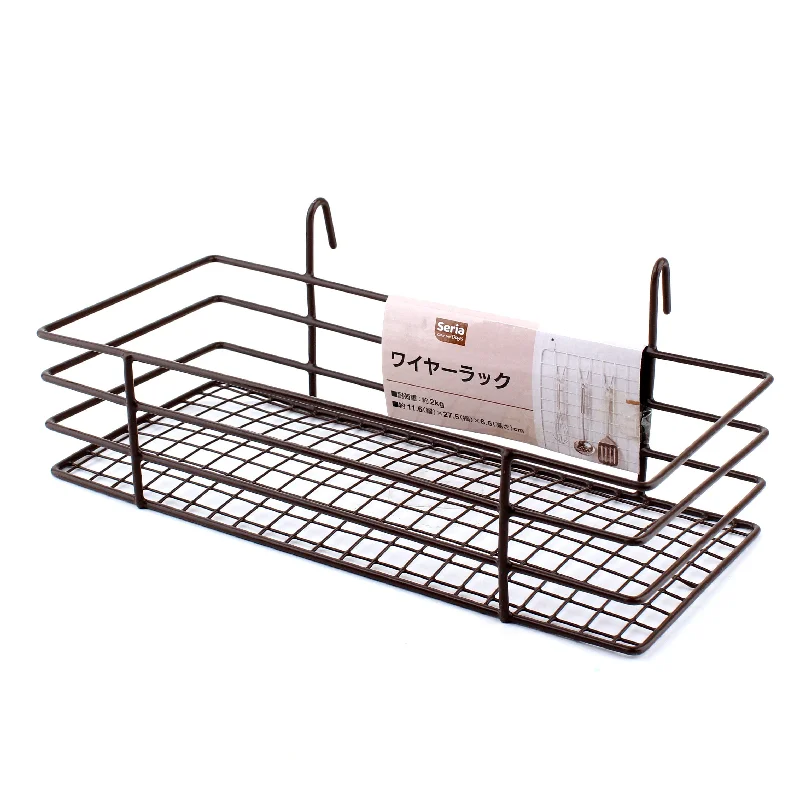 - Rabbit grass rack to prevent waste food boxBrown Wire Shelf (11.x27.5x10cm)
