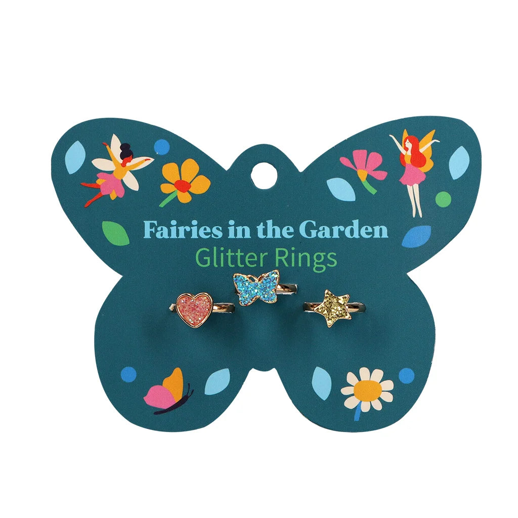 - Custom pet birthday cakeFairies in the Garden - Glitter Rings