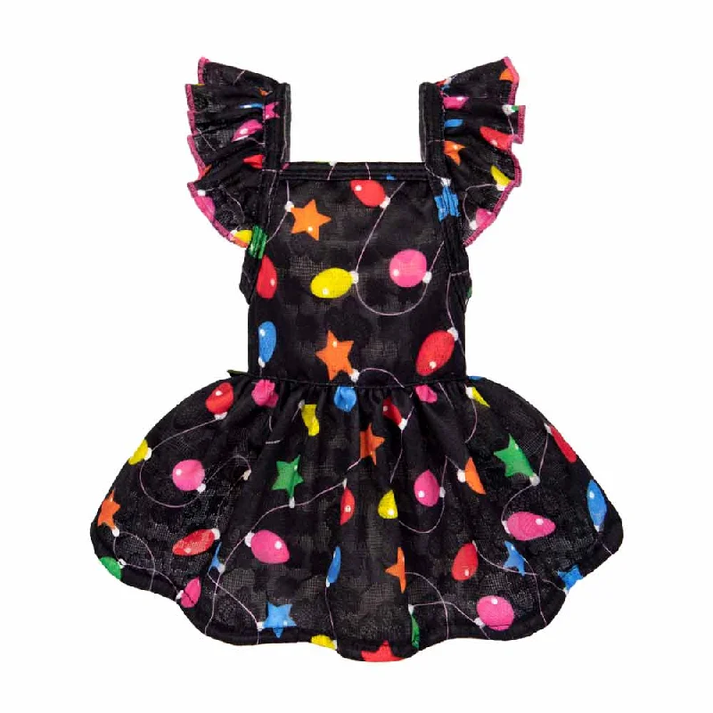 - Durable nylon dog leash wholesaleChristmas Light Ruffle Dog Dress