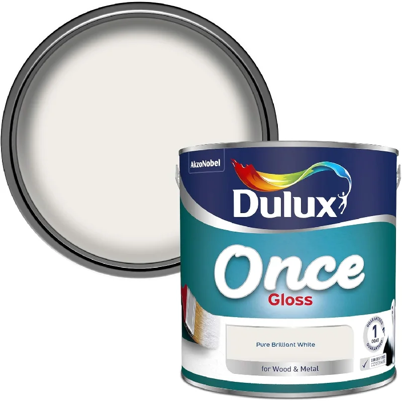 -Non-contact cat thermometerDulux Once Gloss Paint For Wood And Metal - Pure Brilliant White 2. 5 Litres -Non-contact cat thermometerDulux Once Gloss Paint For Wood And Metal - Pure Brilliant White 2. 5 Litres