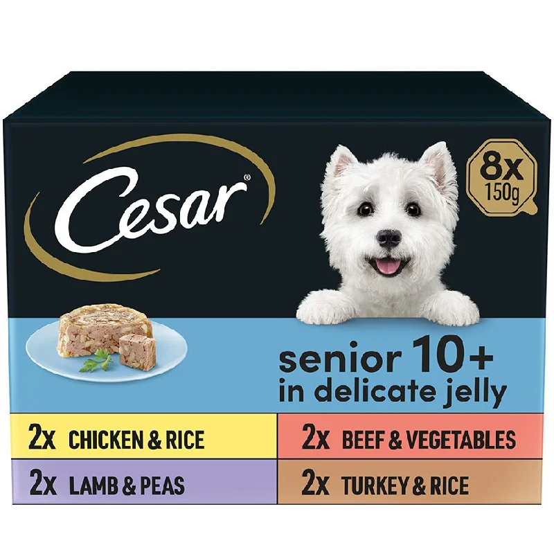    - Indoor cat food  Cesar Senior 10+ In Delicate Jelly 24 x 150g