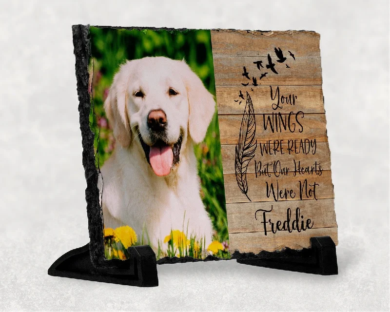 - Solid wood cat climbing frame customizedPersonalised Pet Photo Memorial Slate With Stand - Solid wood cat climbing frame customizedPersonalised Pet Photo Memorial Slate With Stand