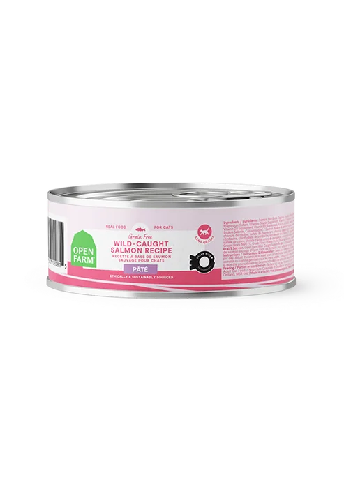 - Automatic temperature adjustment cat bedOpen Farm Wild-Caught Salmon Pâté for Cats