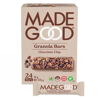 - ​​Christmas pet Christmas clothingMadeGood Chocolate Chip Granola Bars, 24 × 24 g