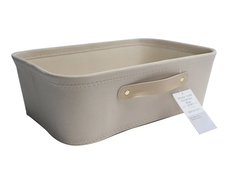  -Anti-slip claw protection raincoat FOR dogsImitation Suede Storage Box 38cm x 26cm x 12cm Beige