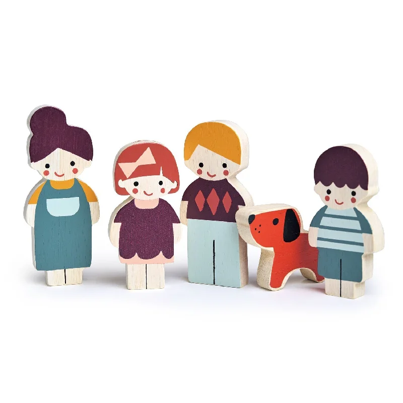 - Organic cotton dog bibsMentari Doll Family with DOG