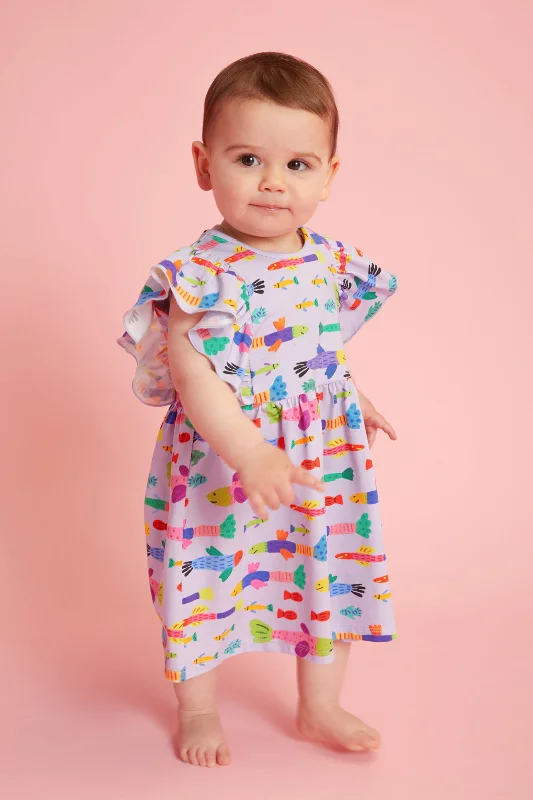 - Automatic temperature adjustment cat bedHere Fishy Baby Dress