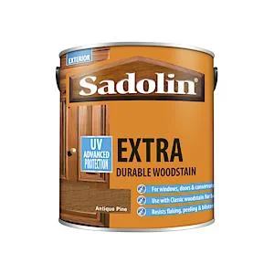 - Air box TSA certified check-inSadolin Extra Durable Woodstain 2.5Lt - Antique Pine
