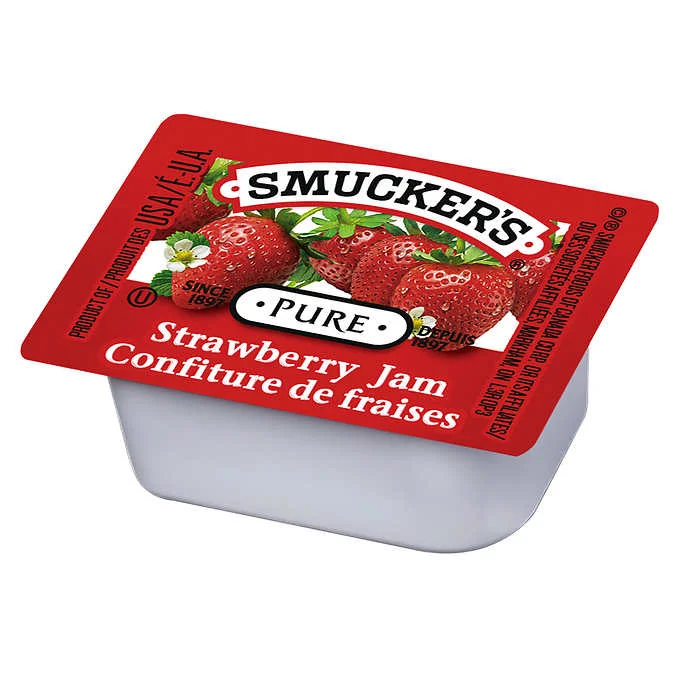  -Splash-proof food bowl AND Anti-choking slow food bowlSmucker’s Pure Strawberry Jam Pack of 200