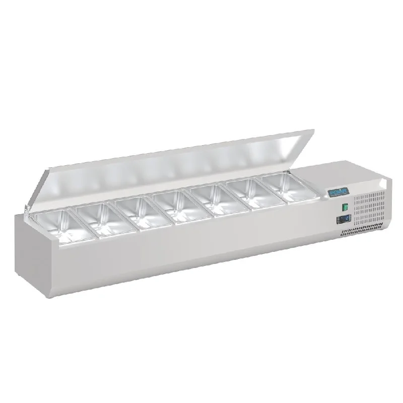 Pet ProductsPolar G-Series Countertop Prep Fridge with Lid 7x 1/4GN