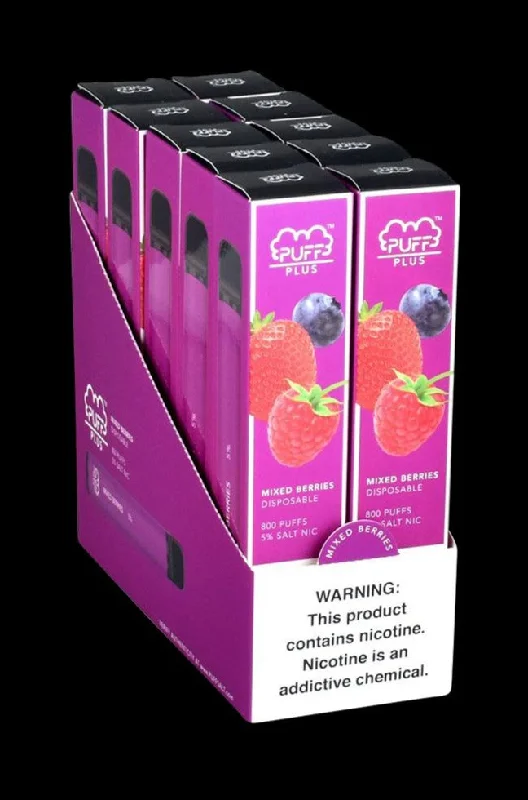 - Air box TSA certified check-inPuff Bar Plus 3.2mL 5% Disposable Stick - 10 Pack