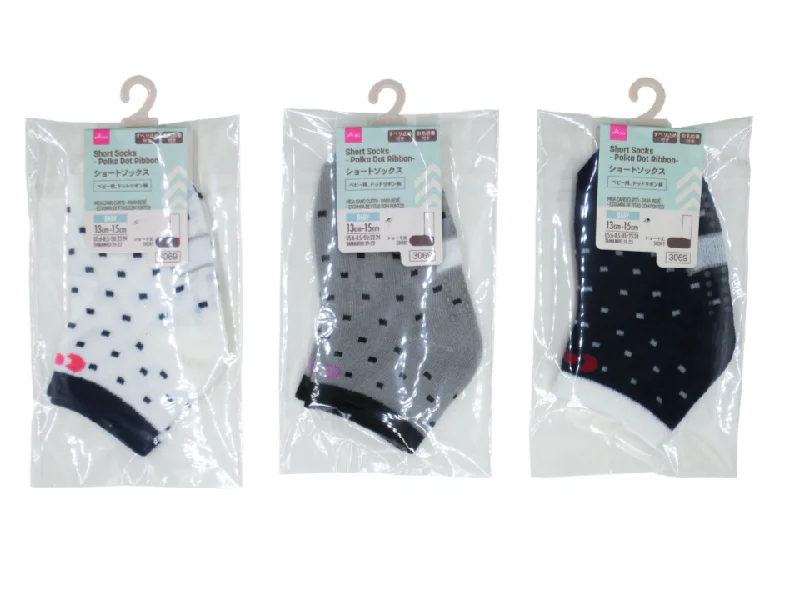 - Air box TSA certified check-inShort Socks for Baby Polka Dot Ribbon