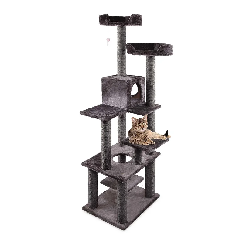    - Affordable cat food with good quality  Kazoo Condo Multi Platform Cat Scratch Furniture Ash