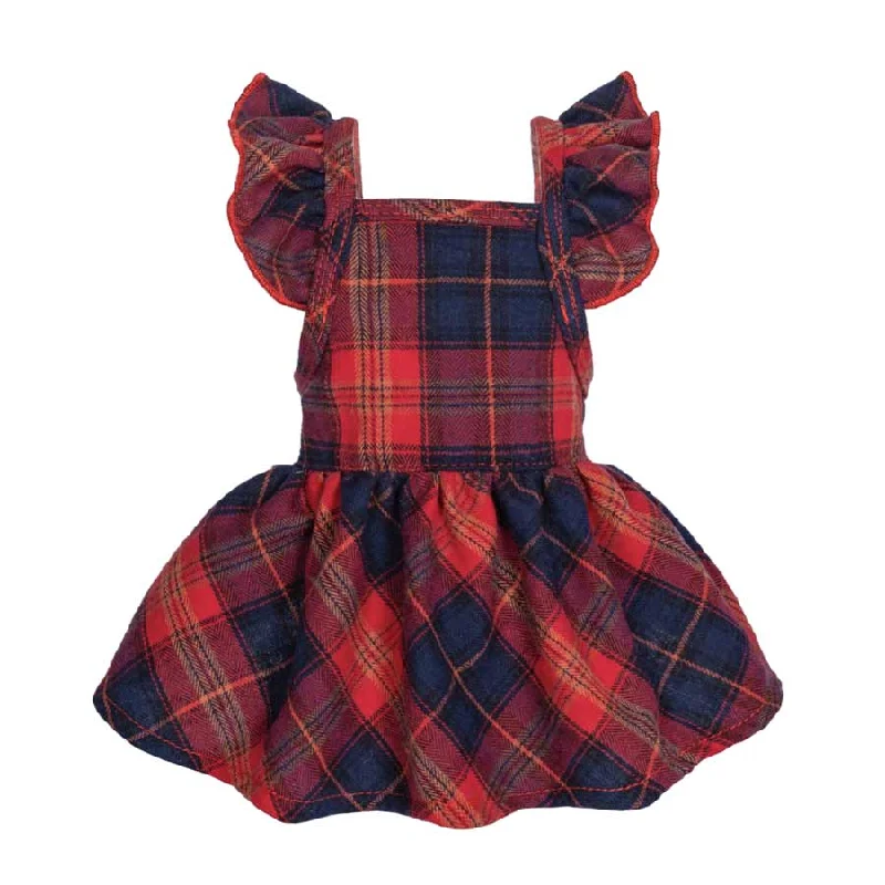 - Air box TSA certified check-inRuffle Plaid Dog Dress