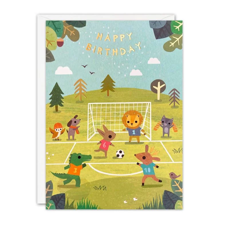 ---Football Happy Birthday Card