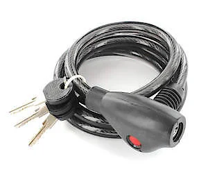 - Air box TSA certified check-inSec Spiral Cable Lock 150Cm S1220