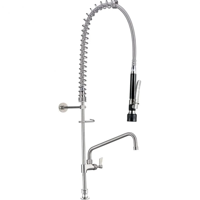 -Splash-proof food bowl AND Anti-choking slow food bowl3Monkeez Stainless Steel Hob Mount No Stop Pre Rinse Unit With 12" Pot Filler -Splash-proof food bowl AND Anti-choking slow food bowl3Monkeez Stainless Steel Hob Mount No Stop Pre Rinse Unit With 12" Pot Filler