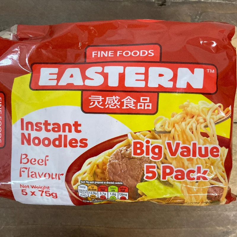 - Pet tear stain cleaning wipes10x Eastern Instant Beef Noodles (2 Packs of 5x75g)