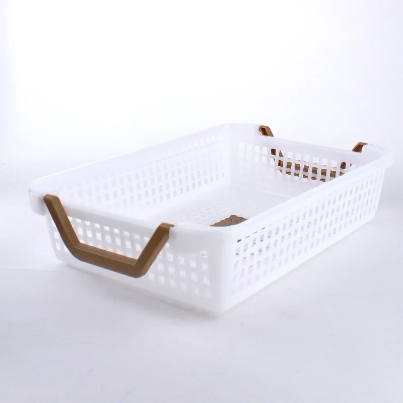- Deodorizing cat litter tofu litterWhite Mesh Basket with Handles