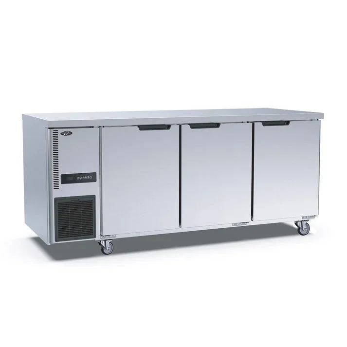 -Splash-proof food bowl AND Anti-choking slow food bowlThermaster Stainless Steel Triple Door Workbench Freezer TL1800BT-3D -Splash-proof food bowl AND Anti-choking slow food bowlThermaster Stainless Steel Triple Door Workbench Freezer TL1800BT-3D