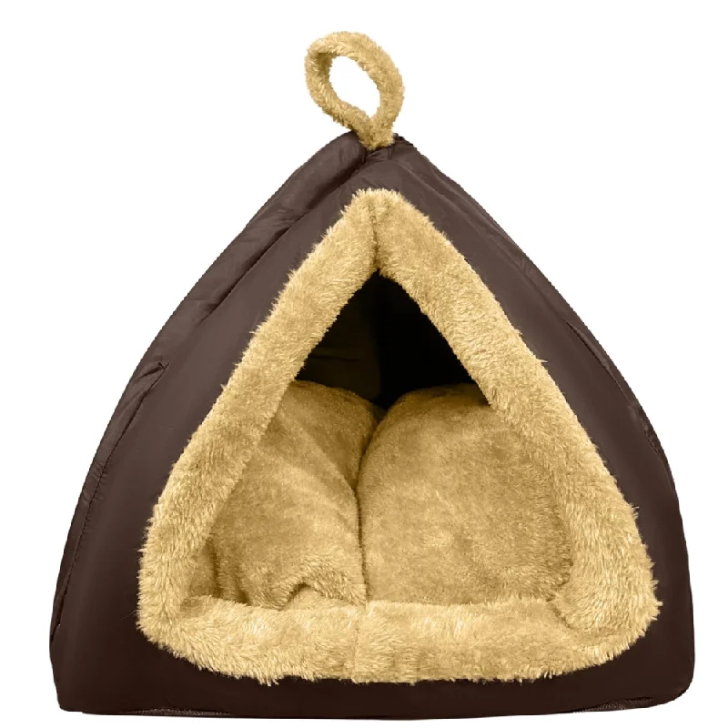 - Rabbit grass rack to prevent waste food boxFluffy's Washable Hut Bed for Dogs and Cats (Brown) - Rabbit grass rack to prevent waste food boxFluffy's Washable Hut Bed for Dogs and Cats (Brown)