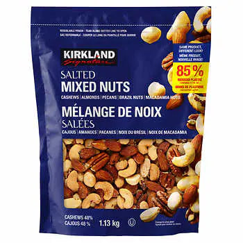 ---Kirkland Signature Salted Mixed Nuts, 1.13 kg