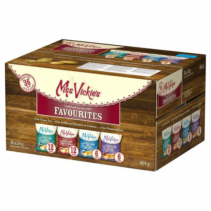 - Teething and chewing toys for puppiesMiss Vickie's Potato Chips Variety Pack, 36 × 24 g