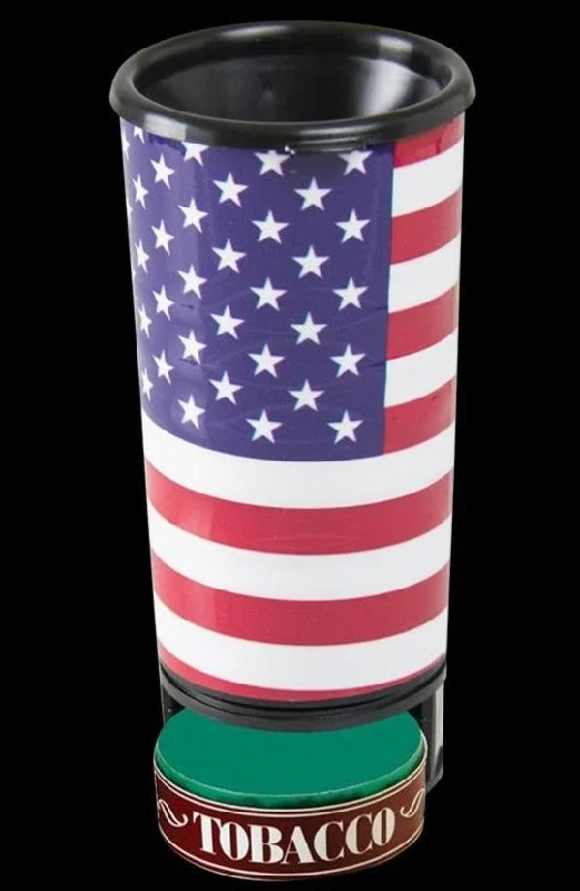  -Explosion-proof leash FOR LARGE dogsSpittoon with Can Cutter - US Flag