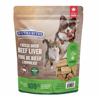 ---Nutribites Freeze Dried Beef Liver 600 g (21.1 oz.)