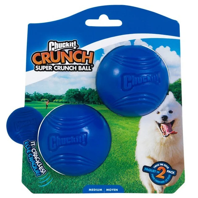 - Toys suitable for multi-pet familiesChuckit Crunch Ball Medium 2pack