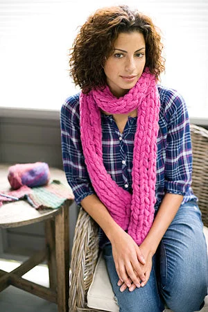  -Explosion-proof leash FOR LARGE dogsMarylebone Road Scarf Pattern (Knit)