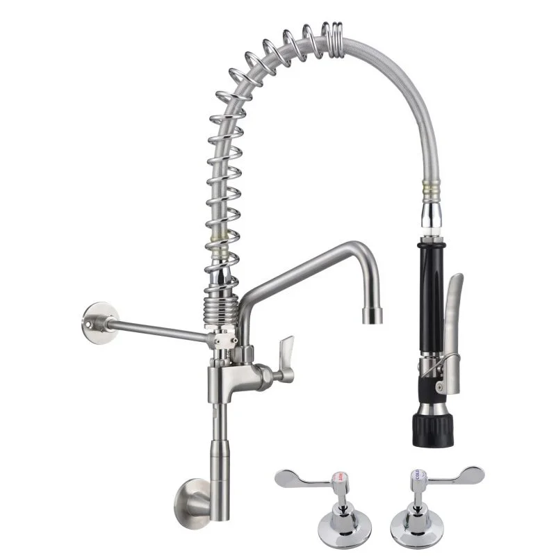 - Pet stroller can be taken on the plane3Monkeez Stainless Steel Wall Stops And Elbow Pre Rinse Unit with 12" Pot Filler