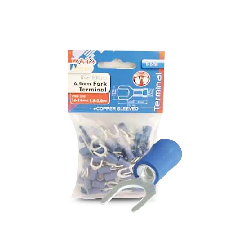 - Automatic induction pet water dispenserAerpro TF64B 6.4mm Fork Terminals (Blue)