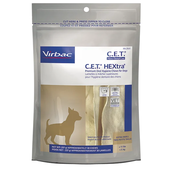 - Natural ingredient dog foodVirbac C.E.T. HEXtra Premium Dental Dog Chews