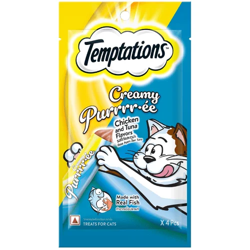 - Pet tear stain cleaning wipesTemptations Creamy Purrrr ee Chicken & Tuna Cat Treats - Pet tear stain cleaning wipesTemptations Creamy Purrrr ee Chicken & Tuna Cat Treats