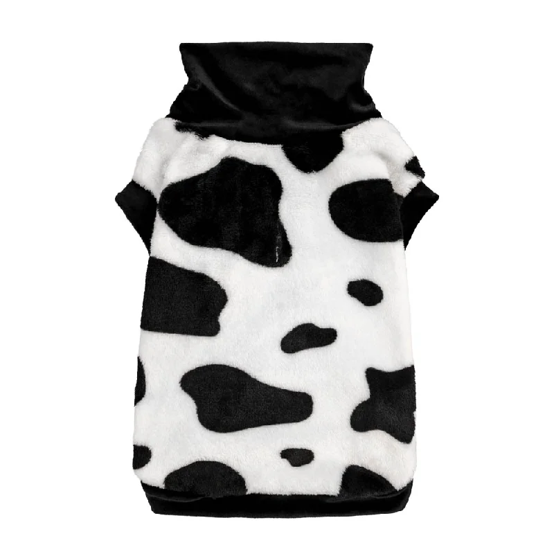 - Summer pet ice matTurtleneck Milk Cow Dog Sweater