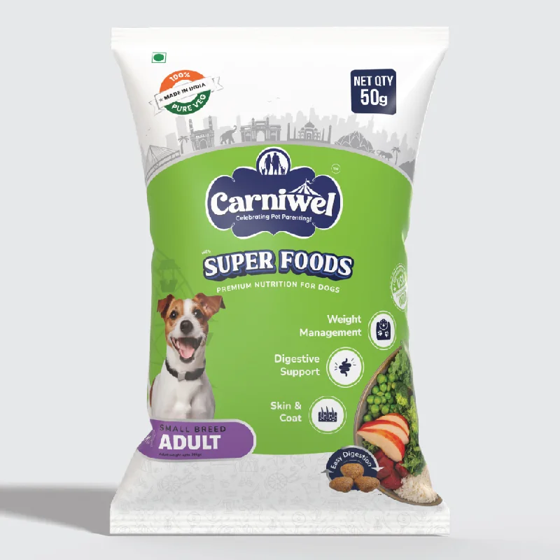 - Pet tear stain cleaning wipesCarniwel Superfoods Veg Kibble Small Breed Adult Dog Dry Food (50g) - Pet tear stain cleaning wipesCarniwel Superfoods Veg Kibble Small Breed Adult Dog Dry Food (50g)