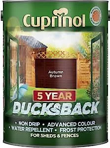 - Durable nylon dog leash wholesaleCuprinol Ducksback 5 Year Waterproof For Sheds And Fences, 5 L - Harvest Brown - Durable nylon dog leash wholesaleCuprinol Ducksback 5 Year Waterproof For Sheds And Fences, 5 L - Harvest Brown