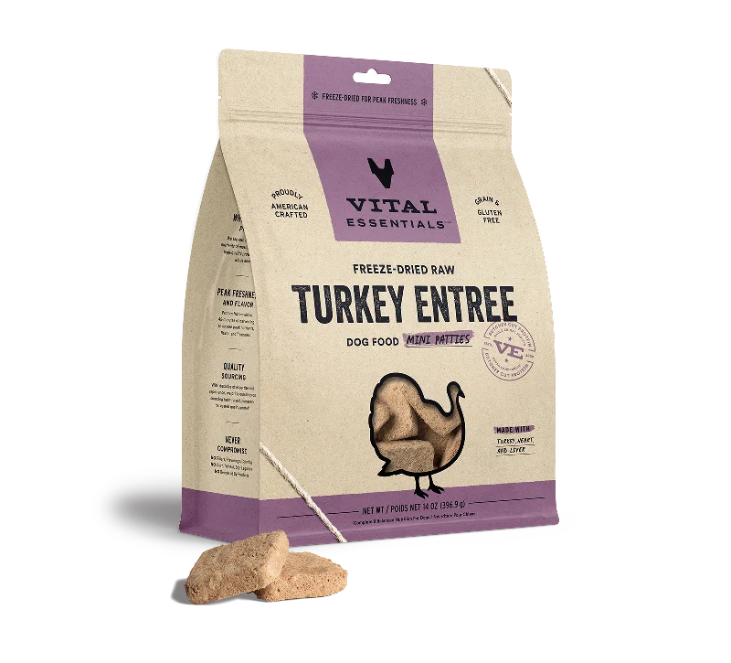 - Automatic temperature adjustment cat bedVital Essentials Freeze-Dried Raw Turkey Entrée Mini Patties Dog Food