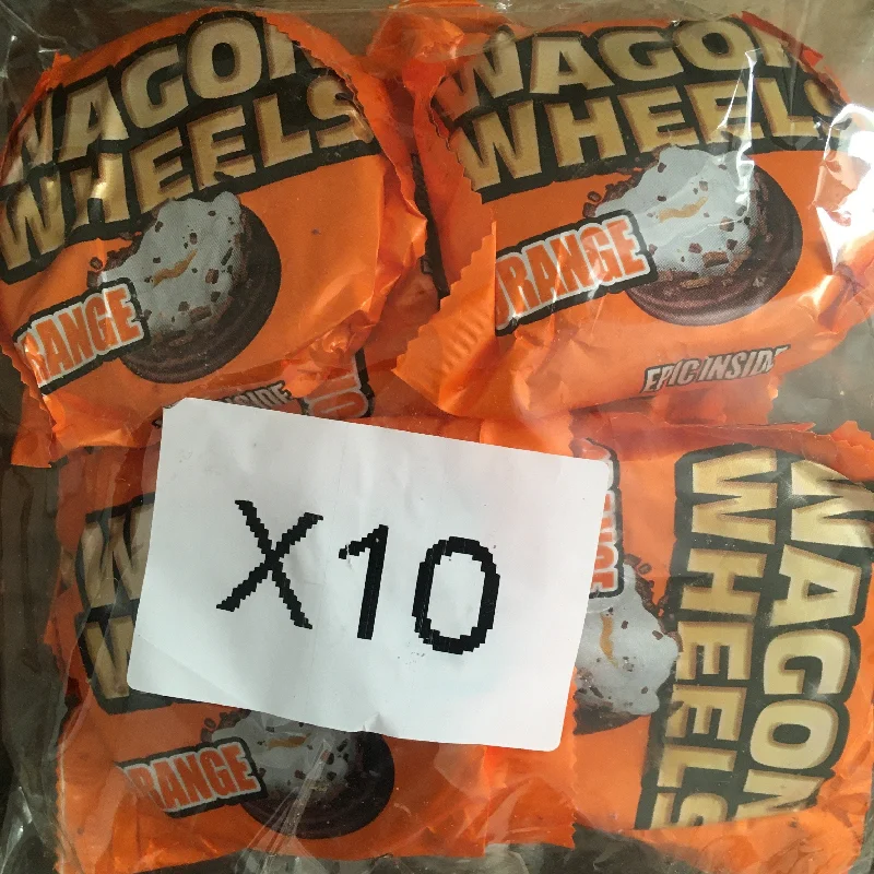  -Explosion-proof leash FOR LARGE dogs10x Mis-Shape Wagon Wheels Orange (10x Pack)