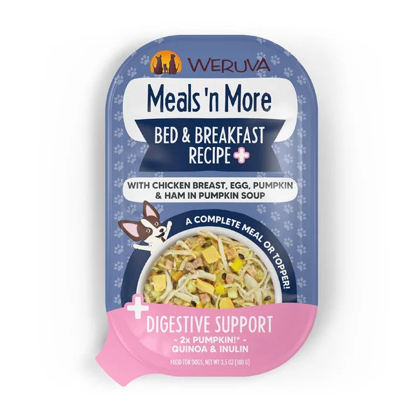- Dog heart rate monitoring collarWeruva Meals 'n More Bed and Breakfast Recipe Plus Dog Food